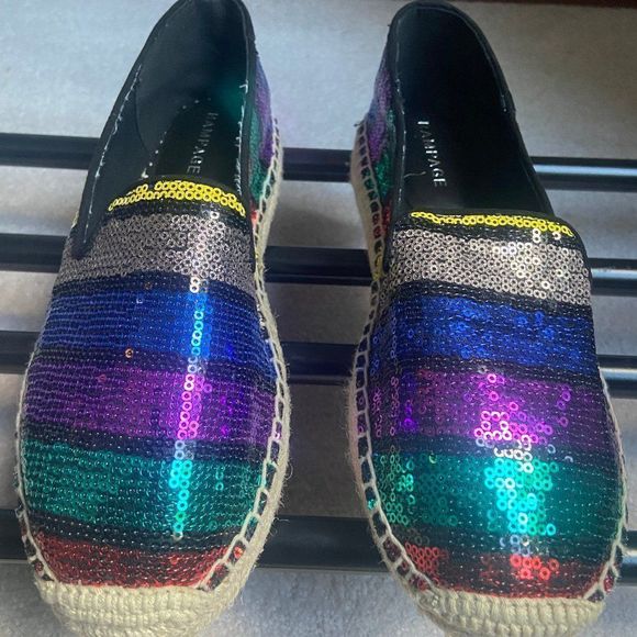 RAMPAGE Women Bree Sequins Espadrilles - NEW NWOB - Picture 1 of 8